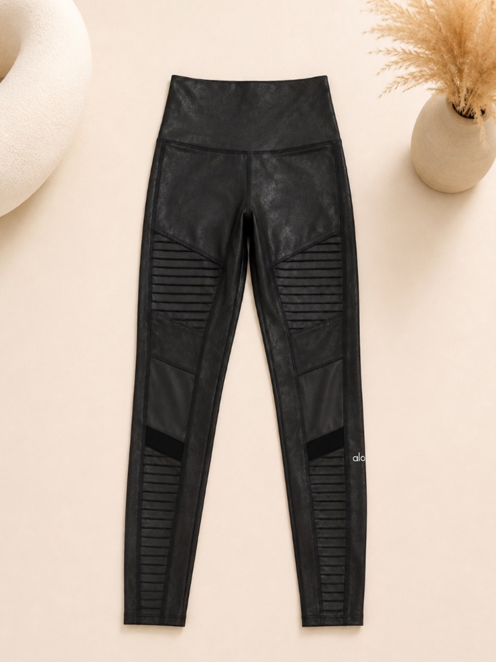 Alo Yoga High-Waist Moto Leggings XS Black
